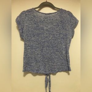 Crop Top Short Sleeve Shirt Sz M/L